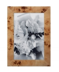 This Siena Burlwood picture frame from Tizo celebrates the natural beauty of wood, accenting any surface and showcasing any photo with rustic elegance. This Siena Burlwood picture frame from Tizo celebrates the natural beauty of wood, accenting any surface and showcasing any photo with rustic elegance.