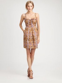 Signature piece that every woman should own, this uptown-chic design has a playful print, sweetheart neckline and slash pockets. Sweetheart necklineStrapsSlash pocketsInvisible back zipperCottonDry cleanImportedModel shown is 5'10 (177cm) wearing US size 4. Signature piece that every woman should own, this uptown-chic design has a playful print, sweetheart neckline and slash pockets. Sweetheart necklineStrapsSlash pocketsInvisible back zipperCottonDry cleanImportedModel shown is 5'10 (177cm) wearing US size 4.