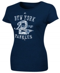 All the right moves. Everyone will know who you're keeping your eye on in this Derek Jeter New York Yankees MLB t-shirt from Majestic. All the right moves. Everyone will know who you're keeping your eye on in this Derek Jeter New York Yankees MLB t-shirt from Majestic.