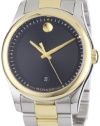 Movado Men's 0606483 Movado Sportivo Two-Tone Black Museum Dial Bracelet Watch