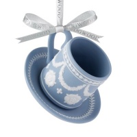 Wedgwood 2012 Holiday Iconic Teacup and Saucer Ornament