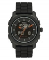 Get the best of both worlds with this ultra-masculine Machine collection watch by Fossil.