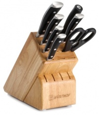 Wusthof Classic Ikon 8-Piece Knife Set with Block, Black Wusthof Classic Ikon 8-Piece Knife Set with Block, Black