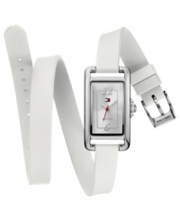Keep your fashion fresh with this double-wrap watch from Tommy Hilfiger. Keep your fashion fresh with this double-wrap watch from Tommy Hilfiger.