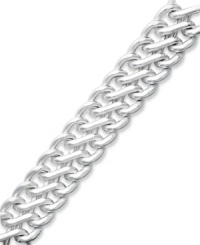 Trendy and chic. Giani Bernini's woven mesh bracelet is a must for every girl's jewelry collection. Set in sterling silver. Approximate length: 7 inches. Trendy and chic. Giani Bernini's woven mesh bracelet is a must for every girl's jewelry collection. Set in sterling silver. Approximate length: 7 inches.