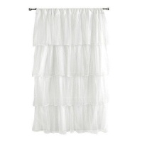 Tadpoles Multi-Layer Tulle Curtain Panel, White