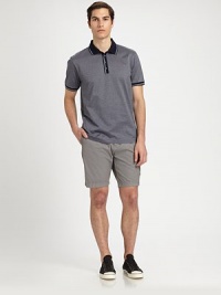 Regular-fitting, solid shorts are highlighted with slanted front, rear flap pockets and a side cargo pocket for a utilitarian feel, rendered in breathable, lightweight cotton for endless comfort.Flat-front styleSide slash, back flap pocketsFront coin, side cargo pocketInseam, about 9CottonDry cleanImported Regular-fitting, solid shorts are highlighted with slanted front, rear flap pockets and a side cargo pocket for a utilitarian feel, rendered in breathable, lightweight cotton for endless comfort.Flat-front styleSide slash, back flap pocketsFront coin, side cargo pocketInseam, about 9CottonDry cleanImported