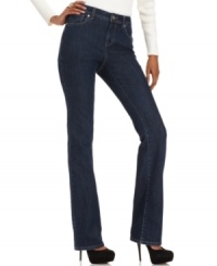 Style&co. Jeans bootcut denim features studded back pockets and a dark wash for chic appeal. Style&co. Jeans bootcut denim features studded back pockets and a dark wash for chic appeal.