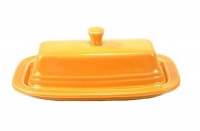 Fiesta 2-Piece Covered Butter, Tangerine Fiesta 2-Piece Covered Butter, Tangerine