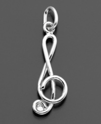 Keep your days filled with music and joy. This Rembrandt treble clef charm is crafted in sterling silver. Approximate drop: 1 inch. Keep your days filled with music and joy. This Rembrandt treble clef charm is crafted in sterling silver. Approximate drop: 1 inch.
