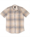 This plaid shirt from INC International Concepts can be paired with almost anything for a great summer look that won't go out of style.