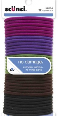 Scunci Effortless Beauty Large No-damage Berry Elastics, 32-Count Scunci Effortless Beauty Large No-damage Berry Elastics, 32-Count