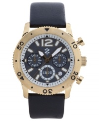 Black and gold team up to make a stylish casual watch from Izod. Black and gold team up to make a stylish casual watch from Izod.