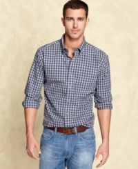 Need a casual staple for your seasonal style? This plaid shirt from Tommy Hilfiger suits almost every fall moment. Need a casual staple for your seasonal style? This plaid shirt from Tommy Hilfiger suits almost every fall moment.