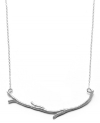 Branch out! Studio Silver's chic pendant necklace features an intricate tree branch design in sterling silver. Approximate length: 18 inches. Approximate drop: 2 inches. Branch out! Studio Silver's chic pendant necklace features an intricate tree branch design in sterling silver. Approximate length: 18 inches. Approximate drop: 2 inches.
