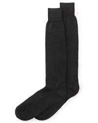A well-made Italian dress sock provides softness and comfort in a blend of merino wool and nylon. A well-made Italian dress sock provides softness and comfort in a blend of merino wool and nylon.