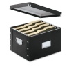 Snap-N-Store File Box, Letter/Legal Size, Glossy Black (SNS01536)