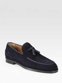 A suede upper and tassel detail adds instant suave appeal to any look. Suede upperLeather liningPadded insoleLeather soleMade in Italy A suede upper and tassel detail adds instant suave appeal to any look. Suede upperLeather liningPadded insoleLeather soleMade in Italy