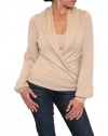 Women's Rachel Zoe Crossover Sweater in Light Beige