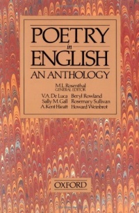 Poetry in English: An Anthology Poetry in English: An Anthology