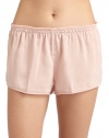THE LOOKElastic waistbandRuffled chiffon trim at waist and hemTHE FITRise, about 8Inseam, about 2THE MATERIALPolyesterCARE & ORIGINMachine washImported