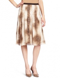 Jones New York Women's Petite Printed Snake Pleated Skirt Jones New York Women's Petite Printed Snake Pleated Skirt