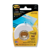 Post-it Tape Roll Removable Labels, White, 1 Inch x 700 Inches (2600-W) Post-it Tape Roll Removable Labels, White, 1 Inch x 700 Inches (2600-W)