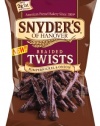 Snyder's of Hanover Pumpernickel & Onion Braided Twists, 10-Ounce (Pack of 6)