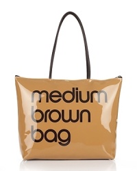 Carry all your essentials in Bloomingdale's style with this PVC tote printed with our signature block lettering. Double shoulder straps. Top-zip closure.