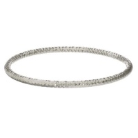 Sterling Silver 4mm Diamond-Cut Slip-On Bangle Bracelet Sterling Silver 4mm Diamond-Cut Slip-On Bangle Bracelet