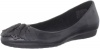 Rockport Women's Faye Perf Fan Ballet Flat,Black,8.5 W US