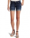 7 For All Mankind Women's Mid Roll Up Short in California Del Sol