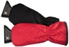 X-Gear Solid Ice Scraper Mitts (2-Pack, Black and Red)