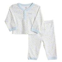 ABSORBA Baby-boys Newborn Layette Loungewear Two Piece Set, Blue/White, 6-9 Months ABSORBA Baby-boys Newborn Layette Loungewear Two Piece Set, Blue/White, 6-9 Months