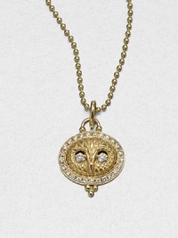 A whimsical style in radiant 18k gold with brilliant diamond surround and eyes. 18k goldDiamonds, .4 tcwSize, about 1Fixed baleMade in Italy A whimsical style in radiant 18k gold with brilliant diamond surround and eyes. 18k goldDiamonds, .4 tcwSize, about 1Fixed baleMade in Italy