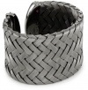 Roberto Coin Fifth Season Black Silver Large Cuff Bracelet
