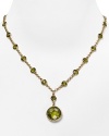 Introduce Carolee's elegant style into your look with this pendant necklace, crafted of gold plate and accented by inset stones.