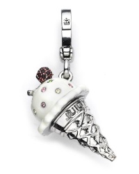 Juicy Couture - Gelato Ice Cream Cone - Silver Plated Charm