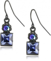 1928 Jewelry Blue Square Drop Earrings 1928 Jewelry Blue Square Drop Earrings