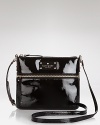 kate spade new york crafts a shining example of stylish functionality with this sleek, patent leather crossbody.