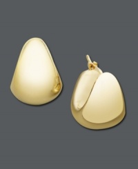 Timeless elegance -- hoops that will last a lifetime. Crafted in 14k gold. Approximate diameter: 1/2 inch. Timeless elegance -- hoops that will last a lifetime. Crafted in 14k gold. Approximate diameter: 1/2 inch.