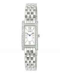 Sparkling Swarovski crystals lend a classic Citizen timepiece a touch of glamour. Sparkling Swarovski crystals lend a classic Citizen timepiece a touch of glamour.