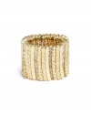 GUESS Gold-Tone Stretch Bar Ring