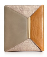 Take along your favorite tech toy in style with the embossed leather iPad case from Vince Camuto. The slim envelope design easily slips inside your favorite tote, while the well-padded interior keeps your tablet perfectly protected. Take along your favorite tech toy in style with the embossed leather iPad case from Vince Camuto. The slim envelope design easily slips inside your favorite tote, while the well-padded interior keeps your tablet perfectly protected.