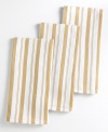 There's more than one way to earn your stripes in the kitchen. With a piqué look on one side and highly absorbent terry on the reverse, these absorbent towels are as indispensable as your kitchen sink. Use them for wiping up spills, lining breadbaskets or even securing a bowl as you whisk!