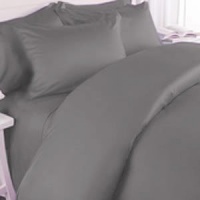 3pc Egyptian Duvet Cover Set 1200 Thread Count Queen Size Gray 3pc Egyptian Duvet Cover Set 1200 Thread Count Queen Size Gray
