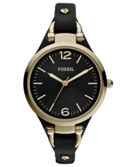 A luxe color combo shines with elegance on this Georgia collection watch, by Fossil. A luxe color combo shines with elegance on this Georgia collection watch, by Fossil.