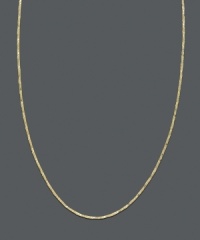 Detailed design and sturdy strength make this 14k gold box chain the perfect necklace for everyday wear. Adjustable. Approximate length: 16-20 inches. Detailed design and sturdy strength make this 14k gold box chain the perfect necklace for everyday wear. Adjustable. Approximate length: 16-20 inches.