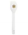 Best in snow! Emblazoned in holiday hues with a majestic snowflake, this flexible silicone spatula features a wide design that grabs every last drop of batter during prep. Lifetime warranty.