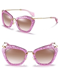 Glam it up in glitter, angular frames, a modern take on the classic cat eye. Glam it up in glitter, angular frames, a modern take on the classic cat eye.